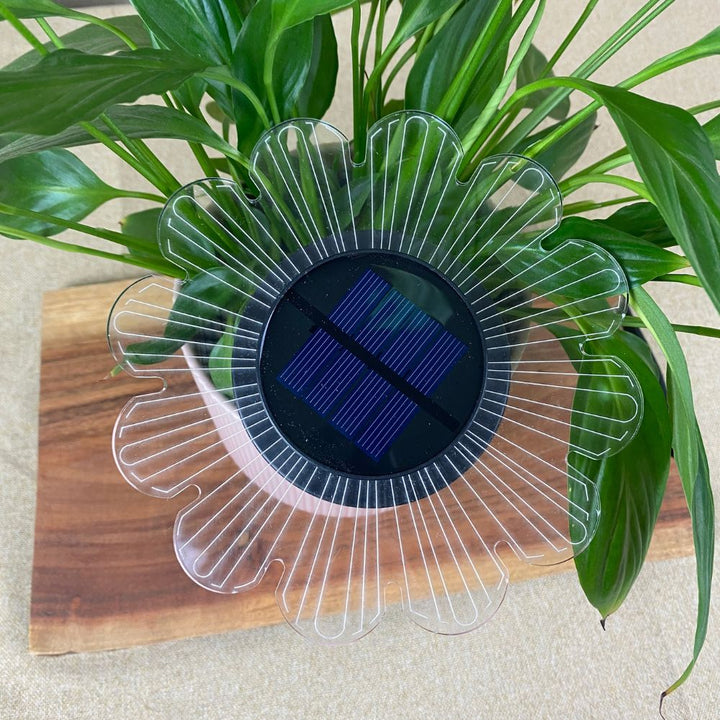 Conzept - Solcellampa för vägg eller mark Ø15x2,8x14 cm 12 LED