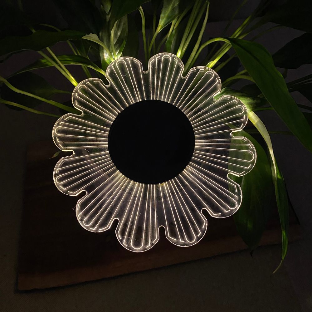 Conzept - Solcellampa för vägg eller mark Ø15x2,8x14 cm 12 LED