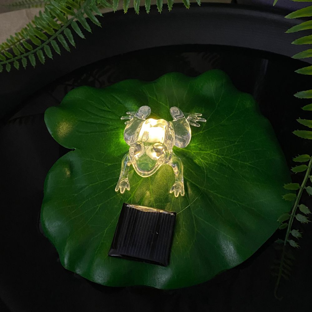 Solar lotusblad med frön Ø17 cm