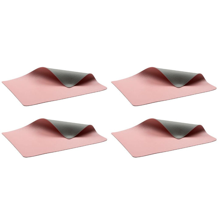 Bitz - Bordstablett 4-pack Grå/Ljusrosa - 46 x 33 cm