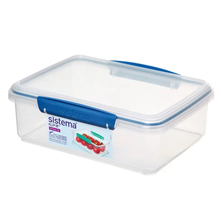 Sistema - Klip It 2 Litre Mixed - Blå - Opbevaring