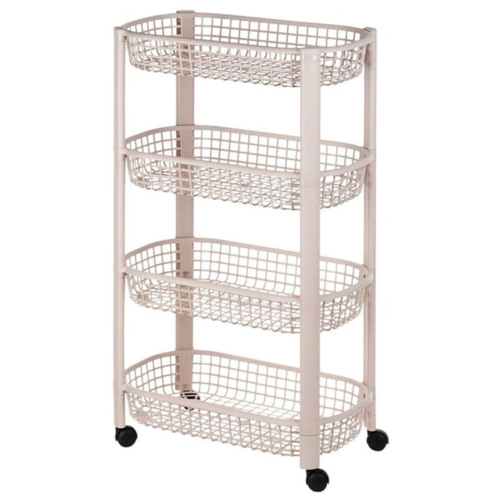 Vagn med 4 korgar - 46,5 × 26 × 79 cm