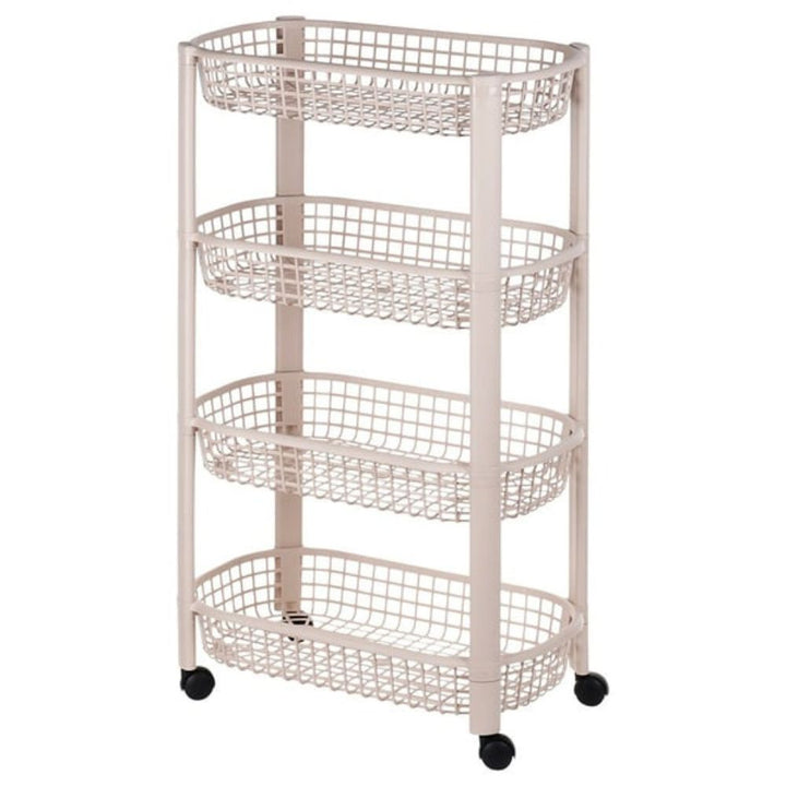 Vagn med 4 korgar - 46,5 × 26 × 79 cm