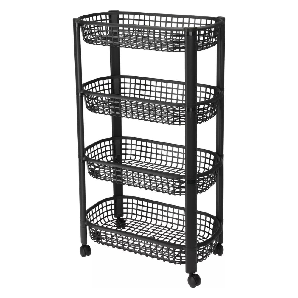 Vagn med 4 korgar - 46,5x26x79 cm