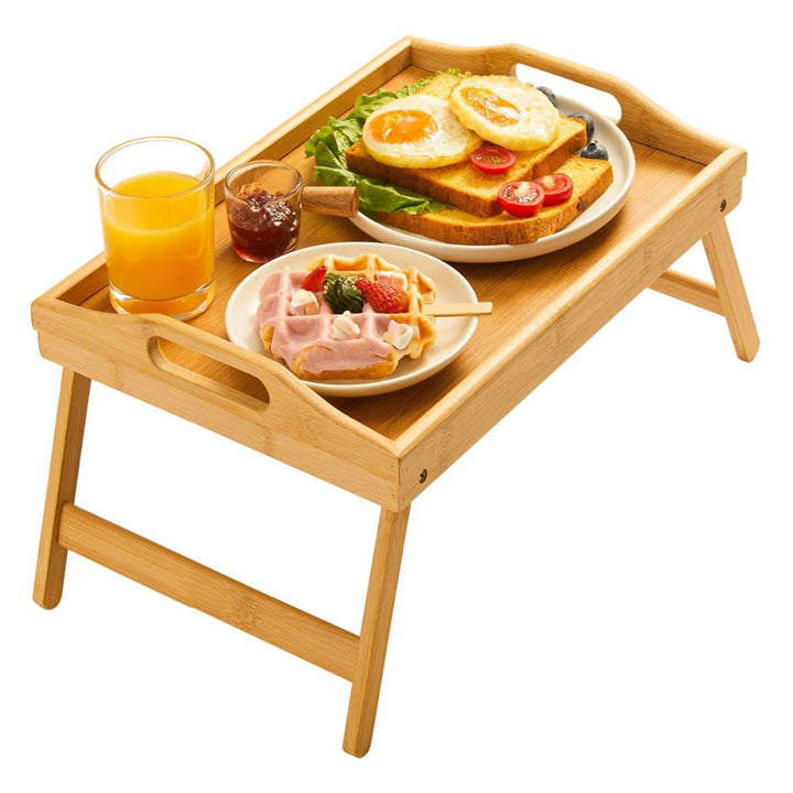 Serveringsbricka med ben - hopfällbar 50x30 cm