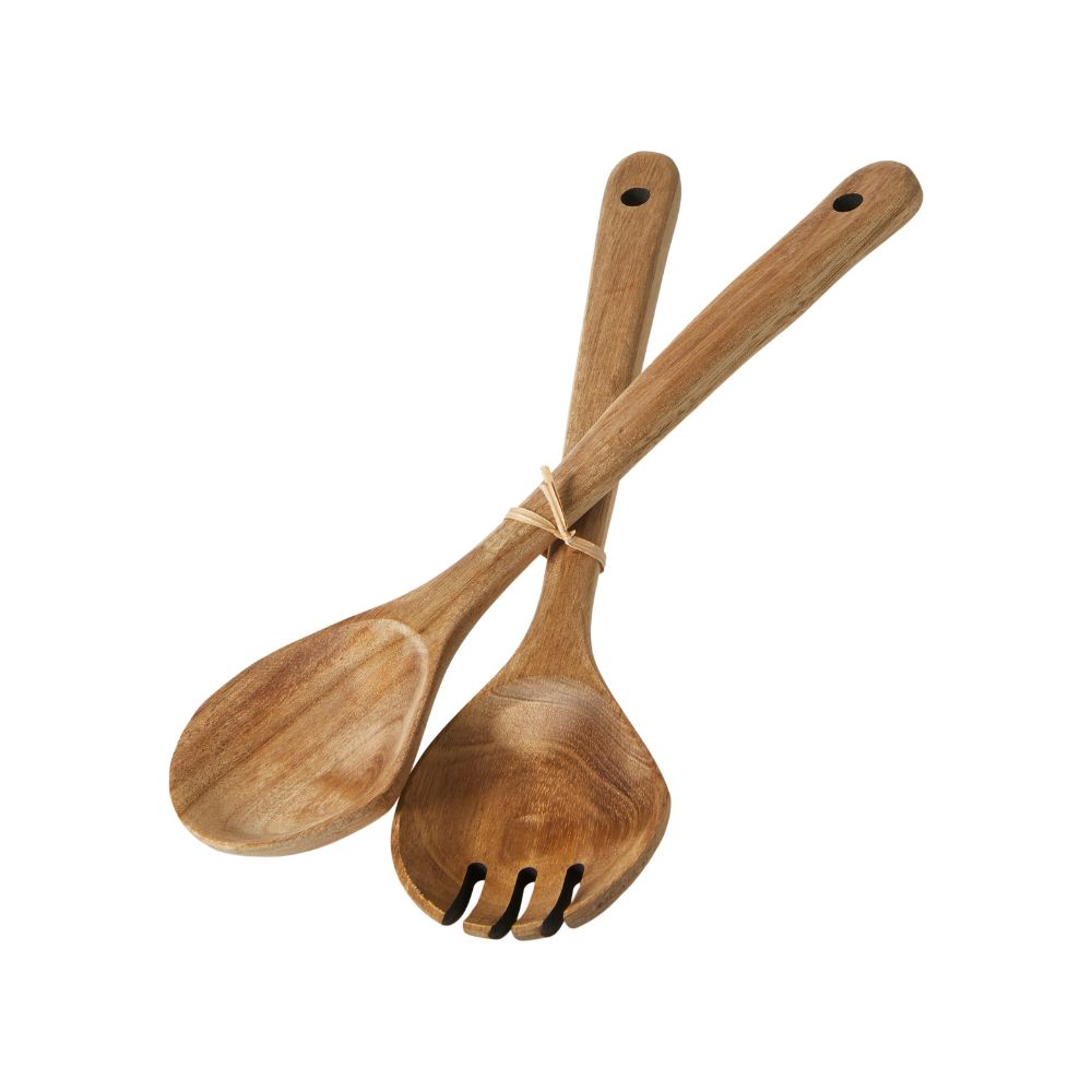 Salladsbestick i akacia - 38 cm