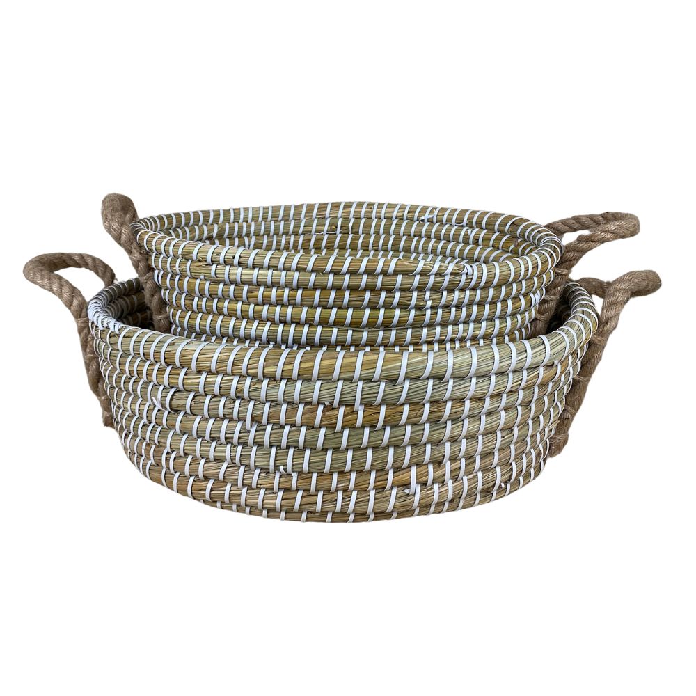 Korgset om 2 - oval kans gräs