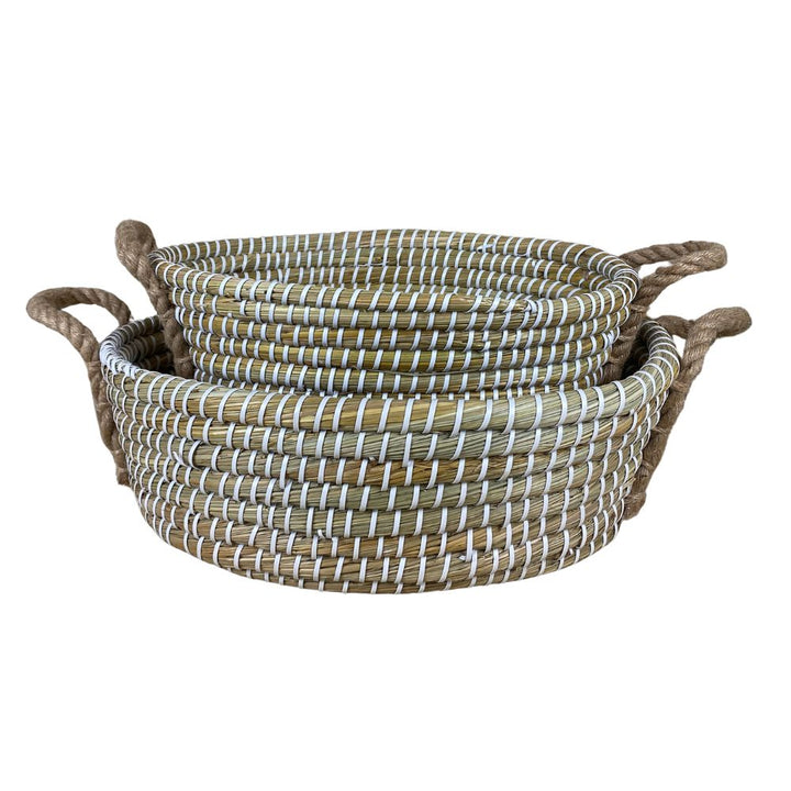Korgset om 2 - oval kans gräs