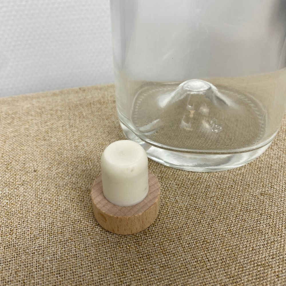 Conzept - Glasflaska med kork 0,45 L Ø8x19 cm