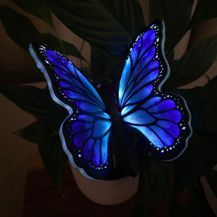 Conzept - Solar fjäril på spett 1 st. - blå 11x77 cm
