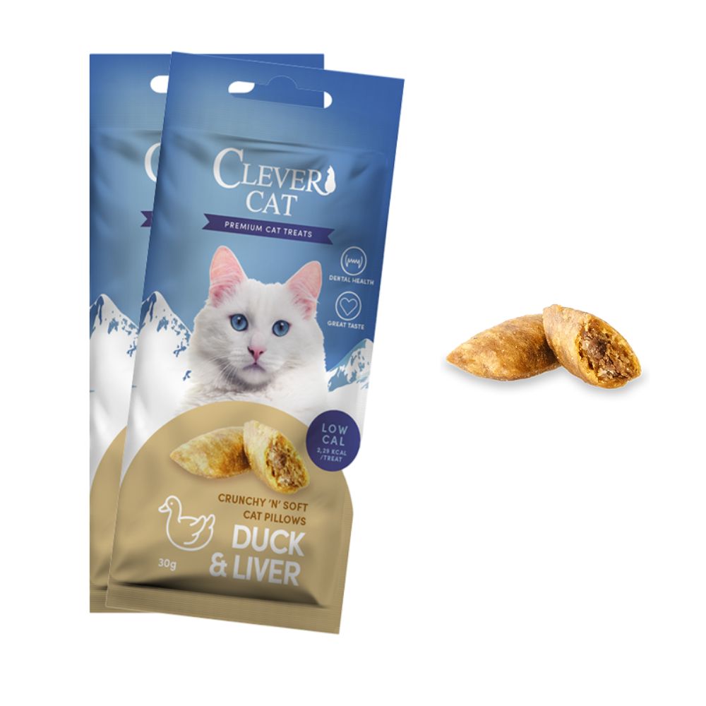 Clever Cat - Godis 30 g Duck & Liver