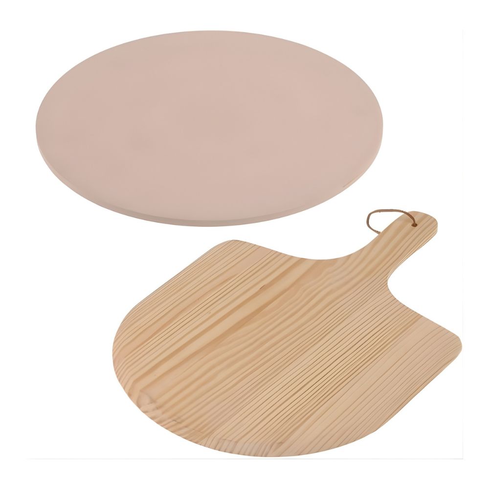 Pizzaset 2 delar - pizzasten och pizzabräda