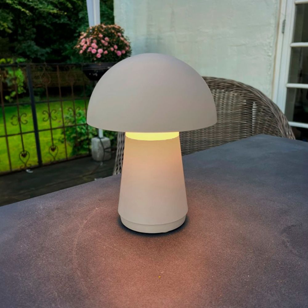 Touch bordslampa uppladdningsbar 21,5x16 cm taupe