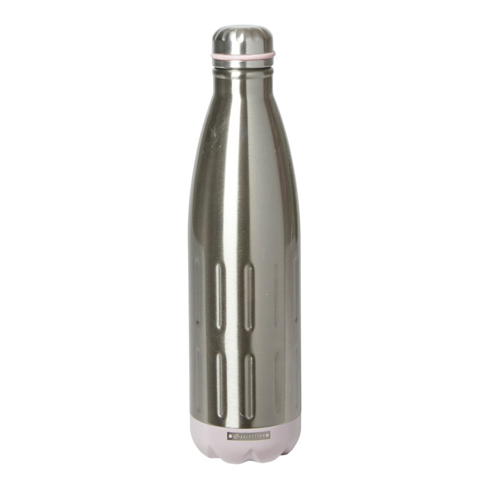 Termosflaska 750 ml. dubbelväggig stål/rosa