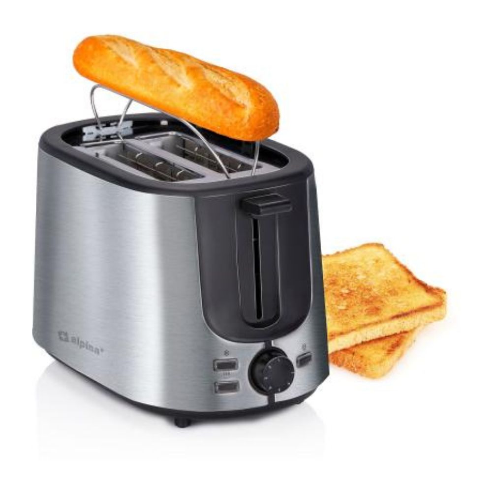 Alpina - Brödrost Rostfritt stål 230 V 1000 W