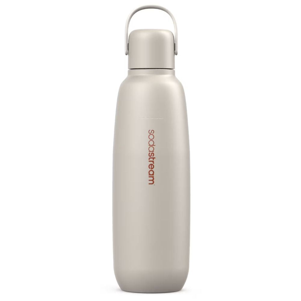 Fizz&Go metallflaska 0,9 L sand