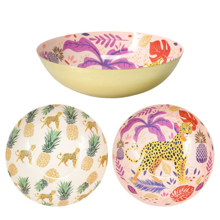 Skål med tryck 1 st. - 20 x 5 cm - 2 assorterade färger