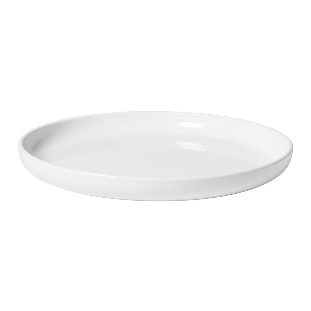 Tallerken Ø27,4 cm - recycled PET i hvid