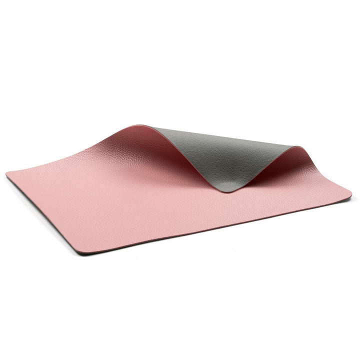 Bitz - Dækkeserviet 4 stk. Grå/Light pink - 46 x 33 cm