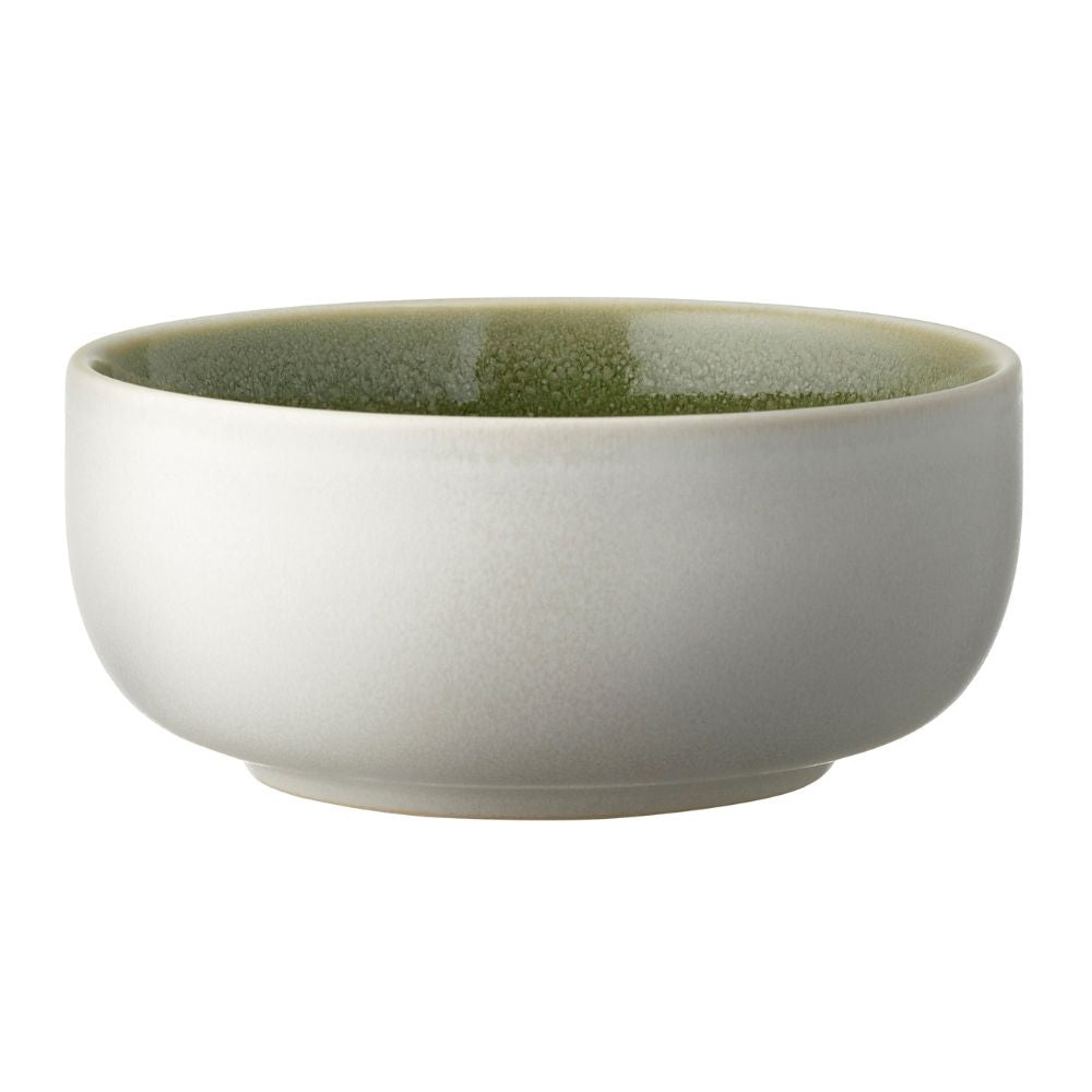 Studio Round - Skål North 11 cm Matt vit/Glänsande mossa