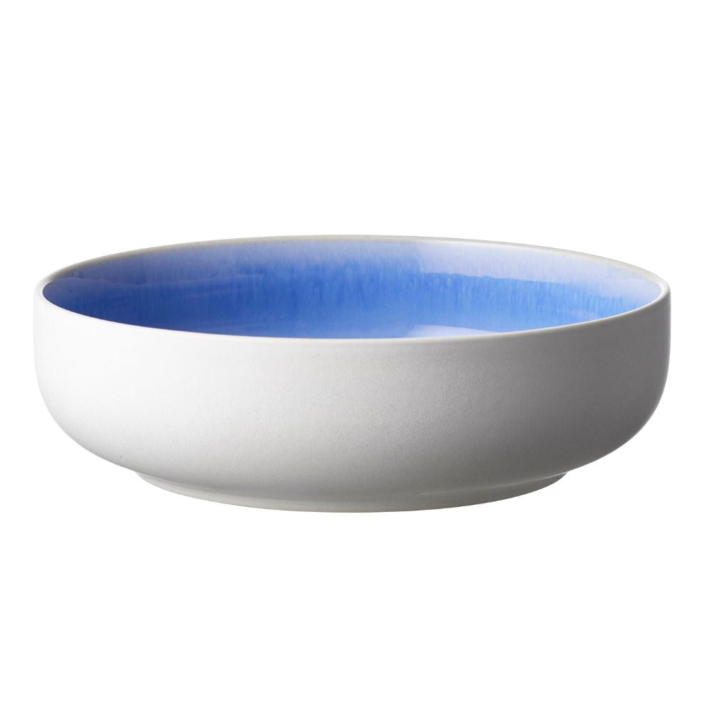 Studio Round - Pastaskål North 19 cm Matt vit/Glänsande flod