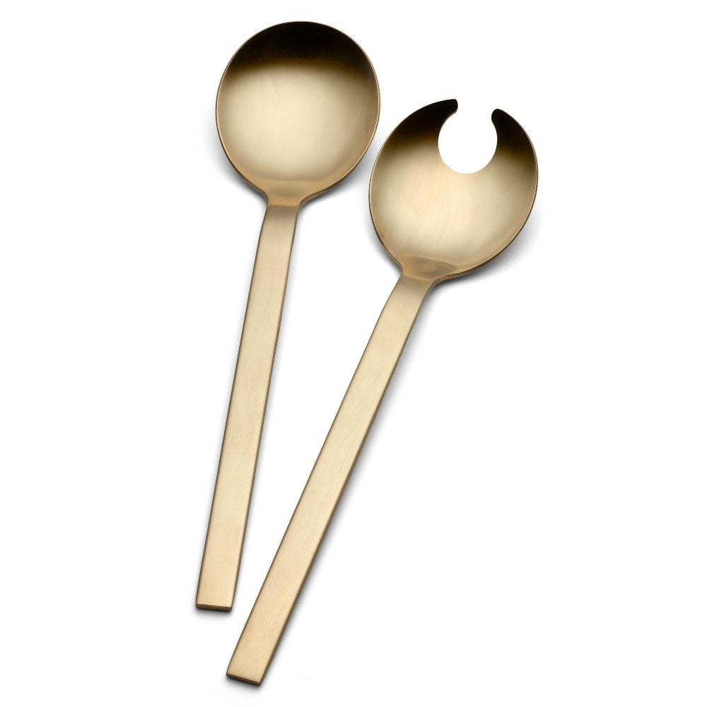 Studio Round - Salladsbestick Storm 25 cm Honung Rostfritt stål 18/8