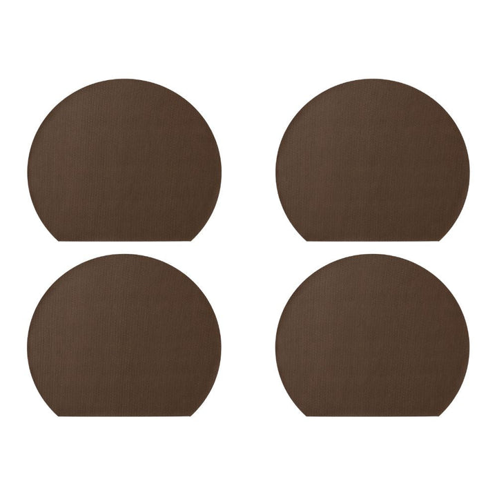 Studio Round - Vändbara bordsunderlägg 4 st. 43 x 36 cm Bark/Sand