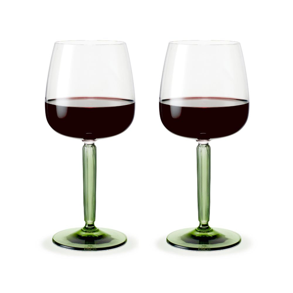 Kähler - Hammershøi Rödvinsglas 49 cl grön 2 st.