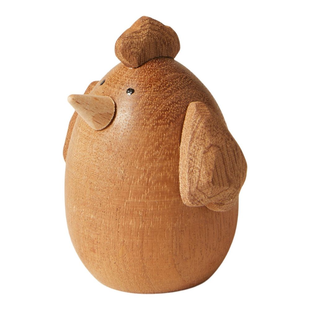 Höna - H7 cm mahognybrun