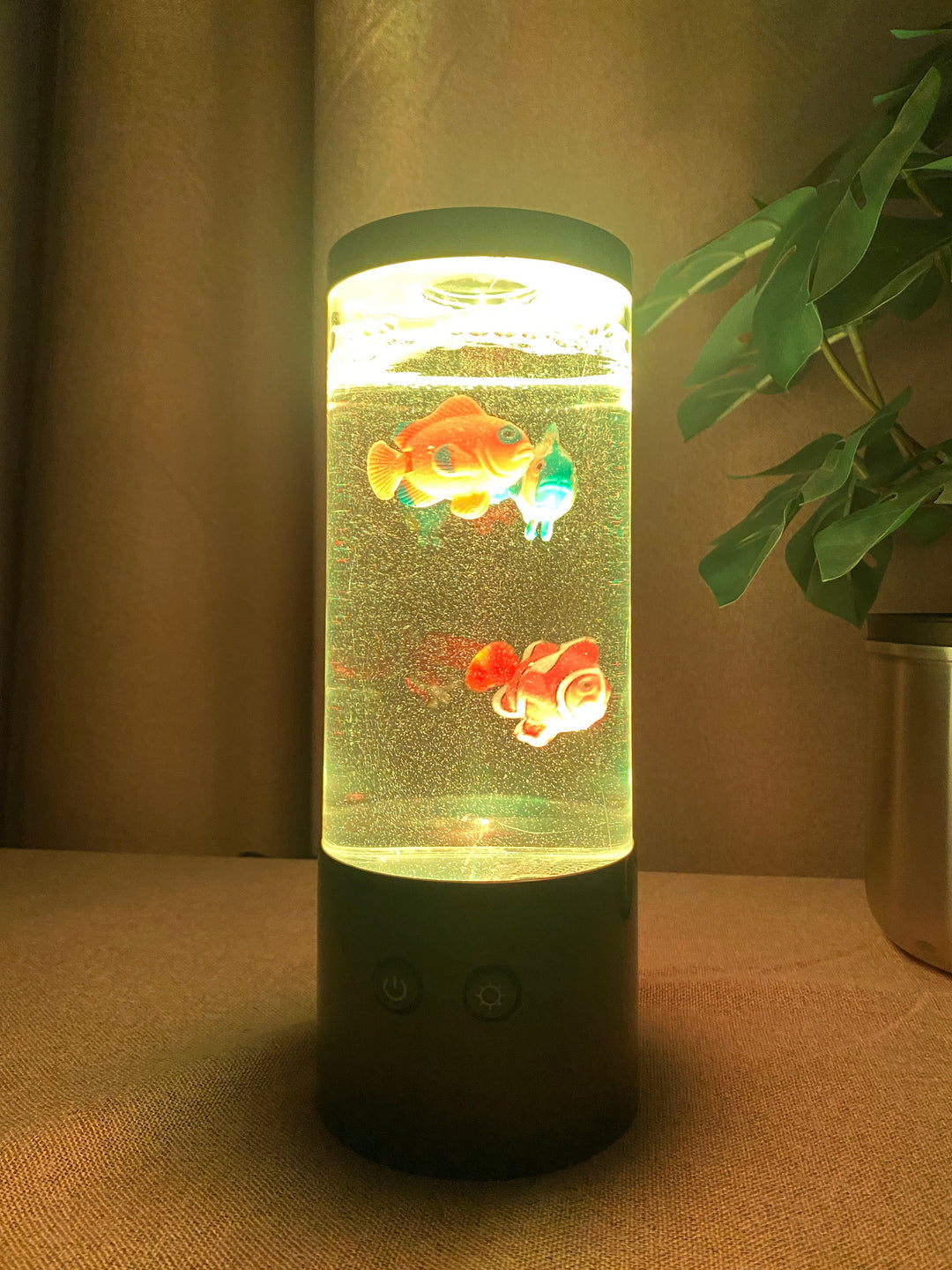 Fiskelampa med 3 fiskar för batteri inkl. USB-kabel