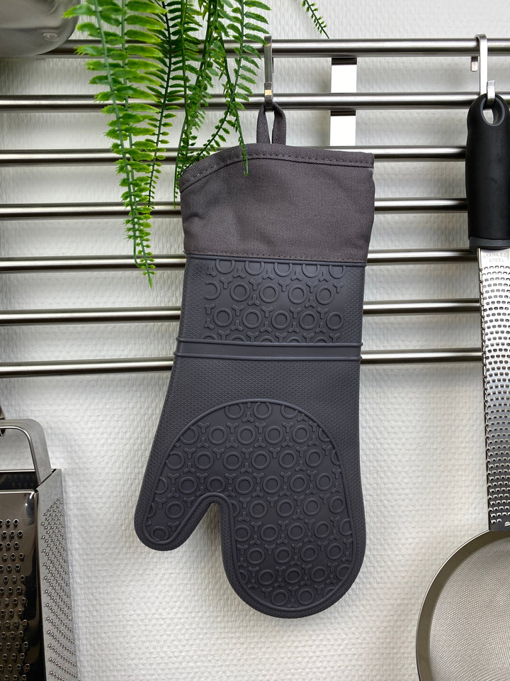 Daily - grillhandske silikon 19x37 cm grå