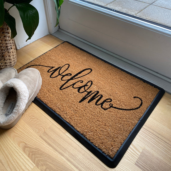 Dörrmatta "Välkommen" 40x60 cm