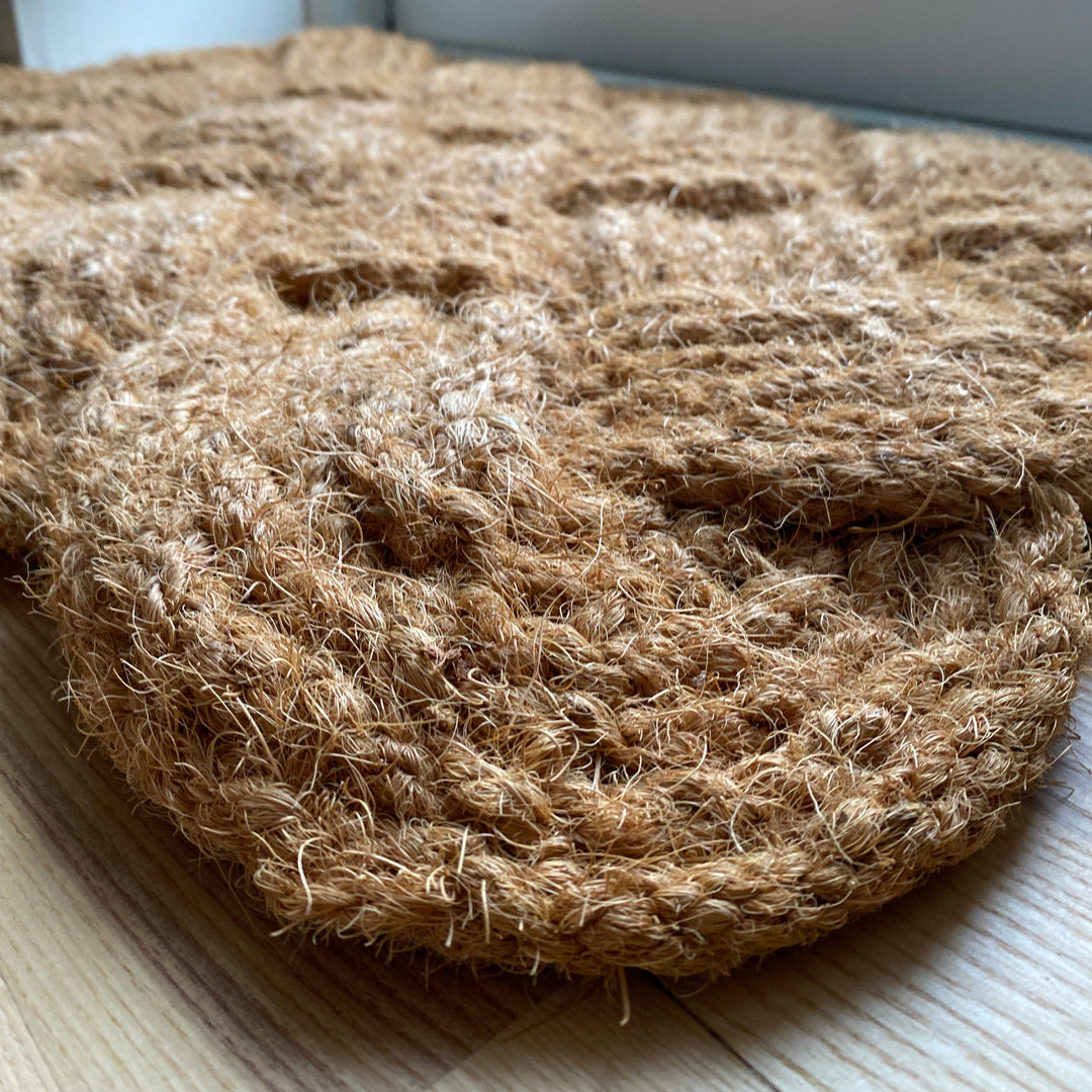Dörrmatta - flätat mönster 40x60 jute
