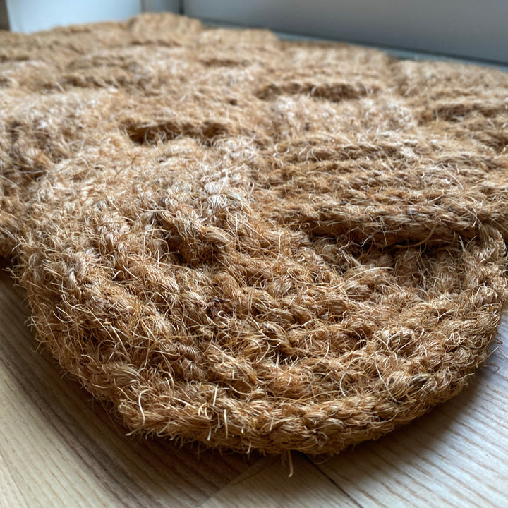 Dörrmatta - flätat mönster 40x60 jute