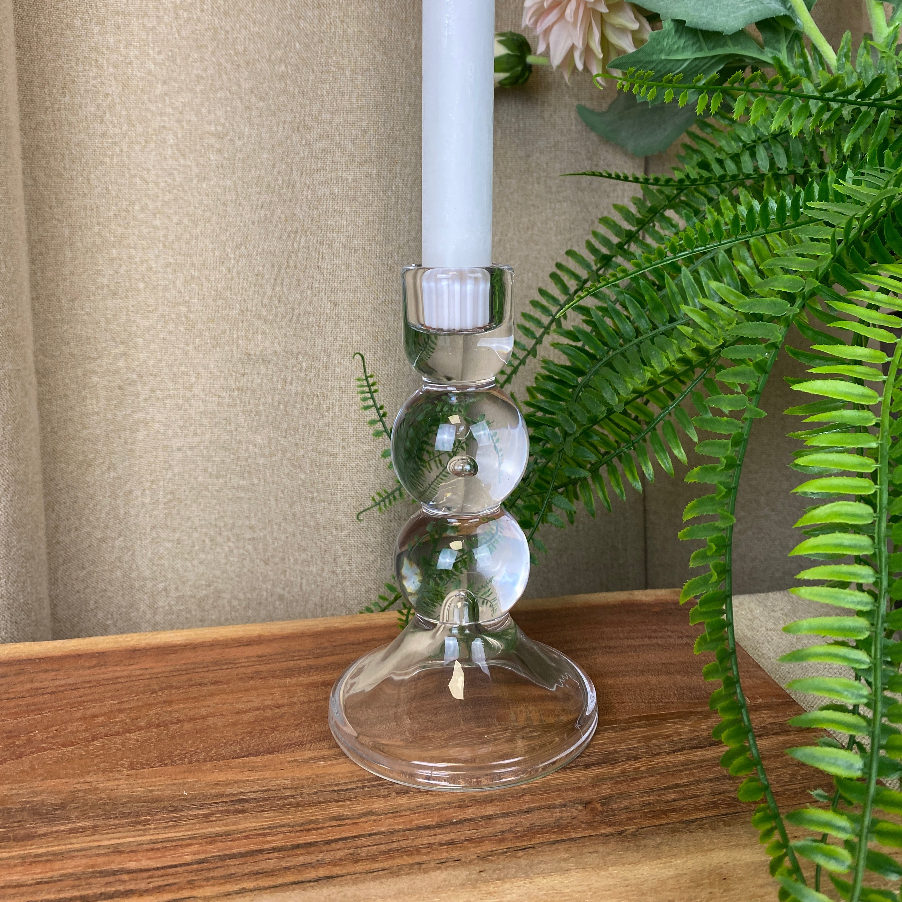 Glasljusstake - 15 cm