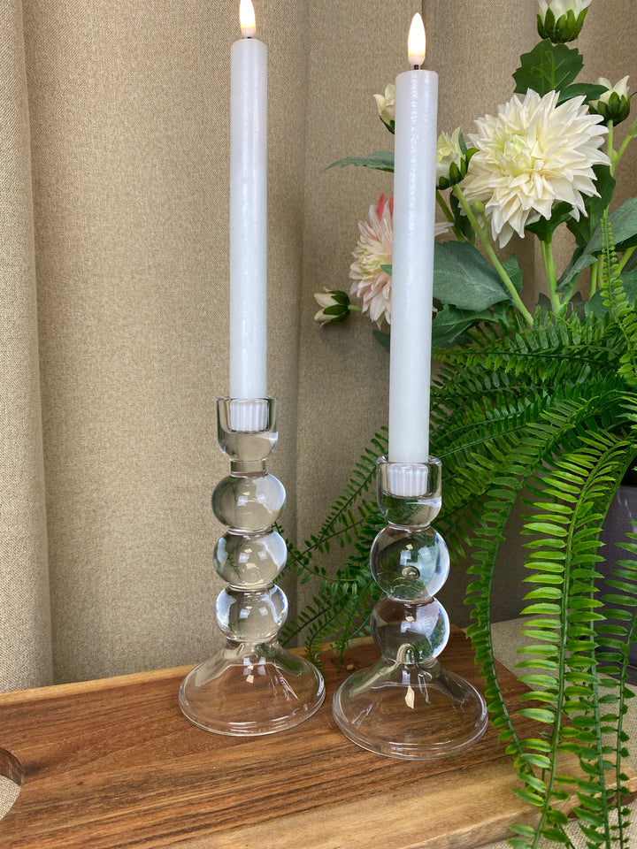 Glasljusstake - 18,5 cm