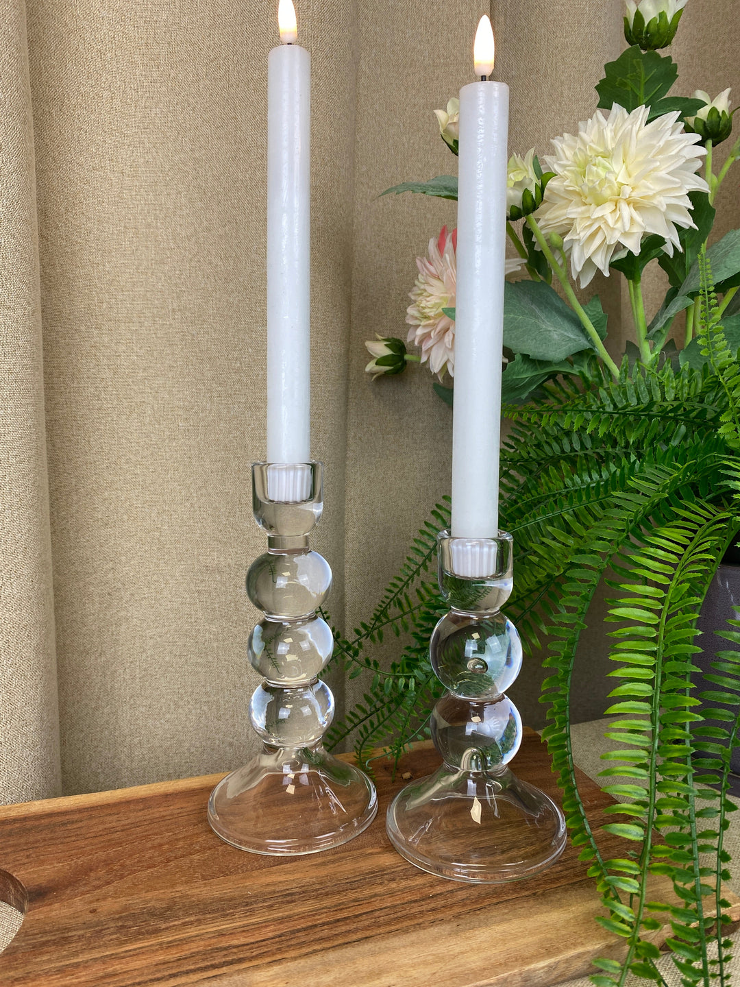 Glasljusstake - 15 cm