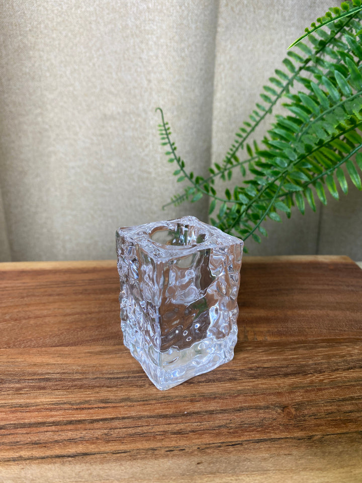 Ljusstake i glas 5,9 cm