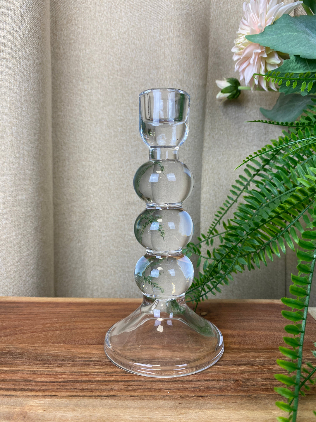 Glasljusstake - 18,5 cm