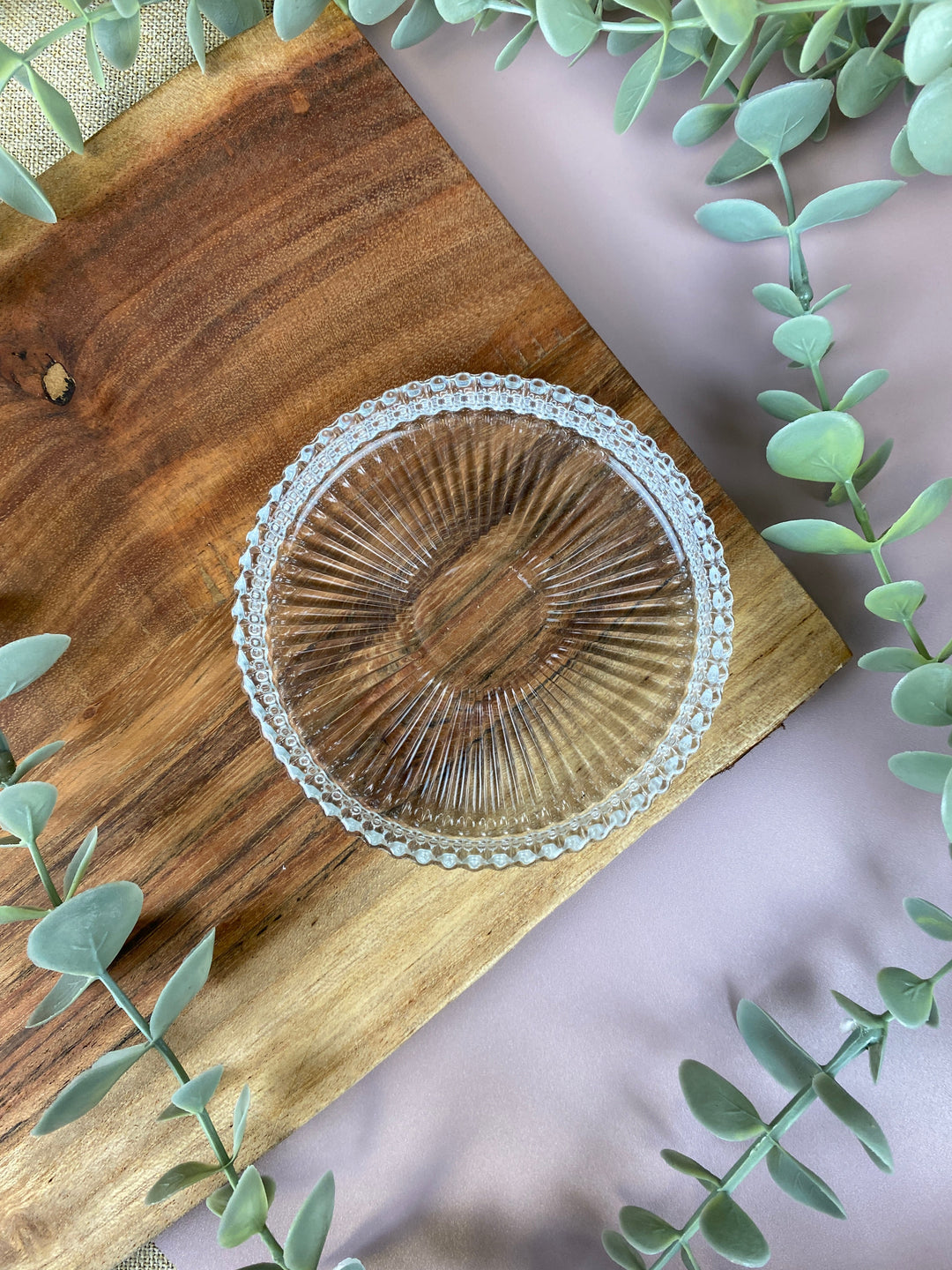 Glasfat för dekorationer Ø9,8 cm