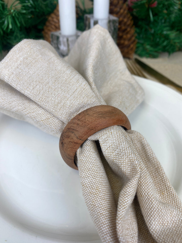 Servetter 4 st. i linne - 40x40 cm