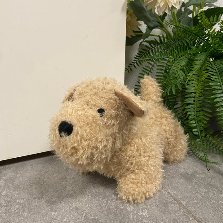 Dörrstopp hundplysch 1 kg vit/beige