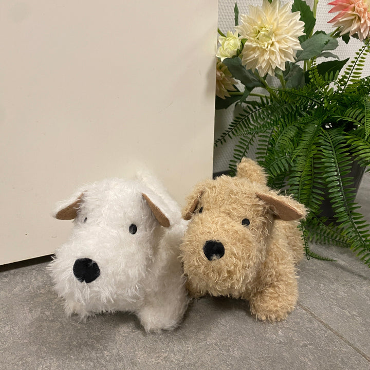 Dörrstopp hundplysch 1 kg vit/beige