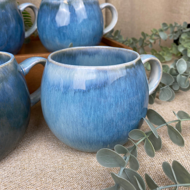 Muggar 4 st. i blått