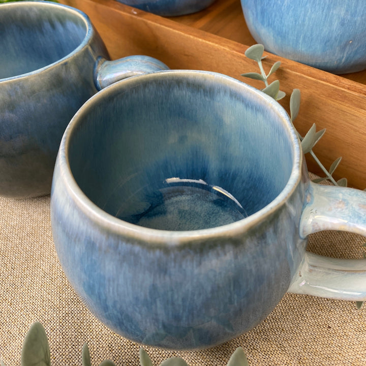 Muggar 4 st. i blått