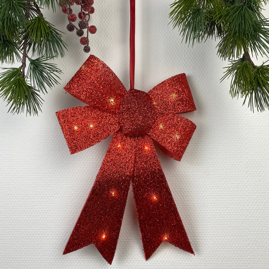 Sirius - Julius-båge med LED - röd 40 cm