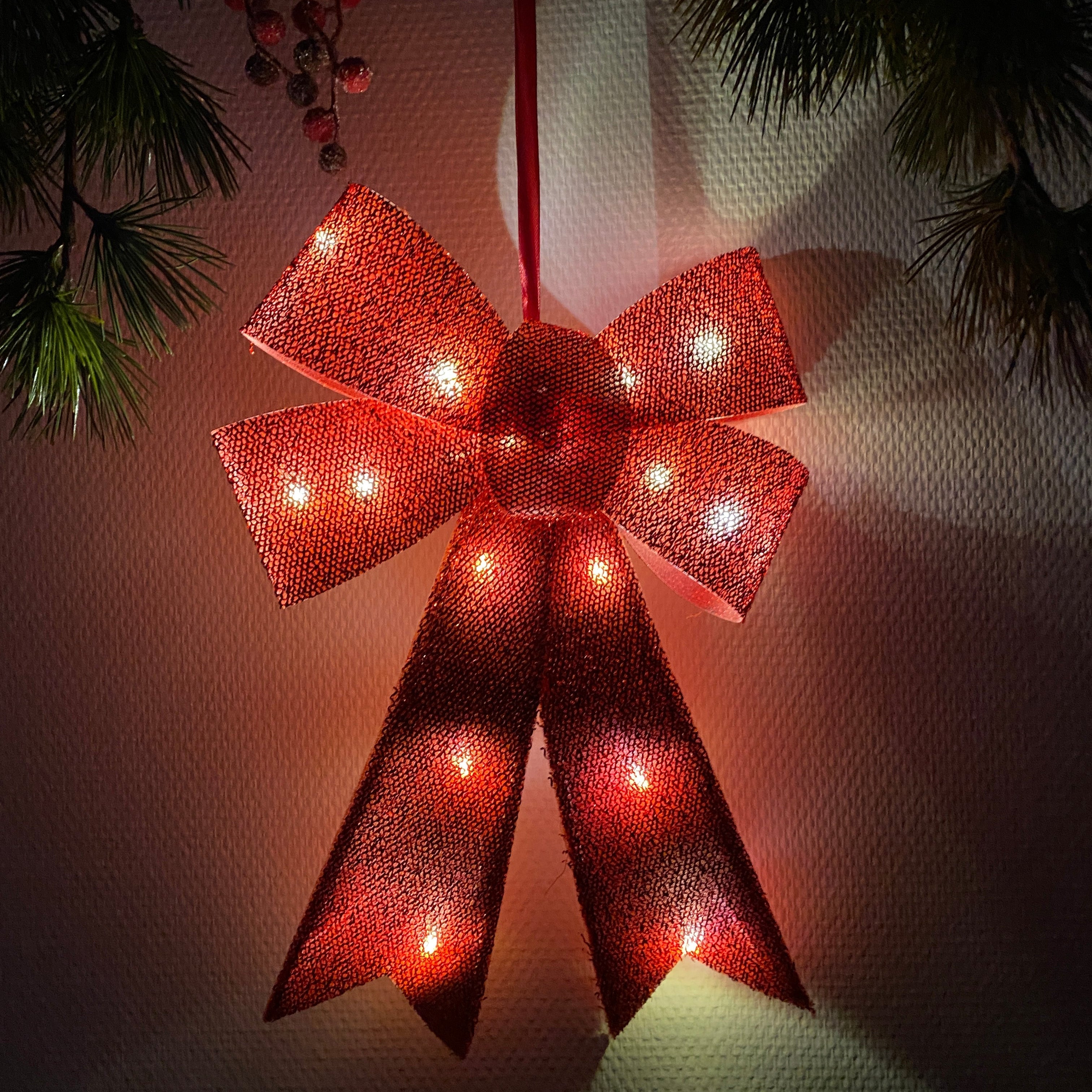 Sirius - Julius-båge med LED - röd 40 cm