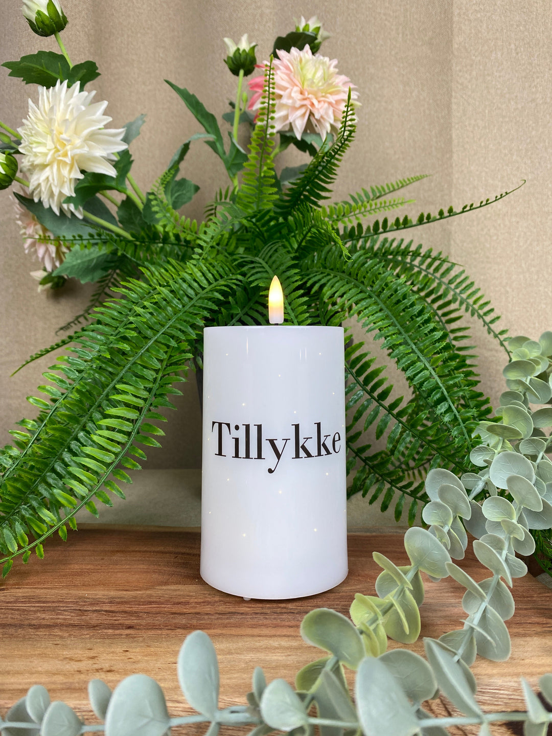 LED-lampa - Twinkle grattis 7,5x12,5 cm