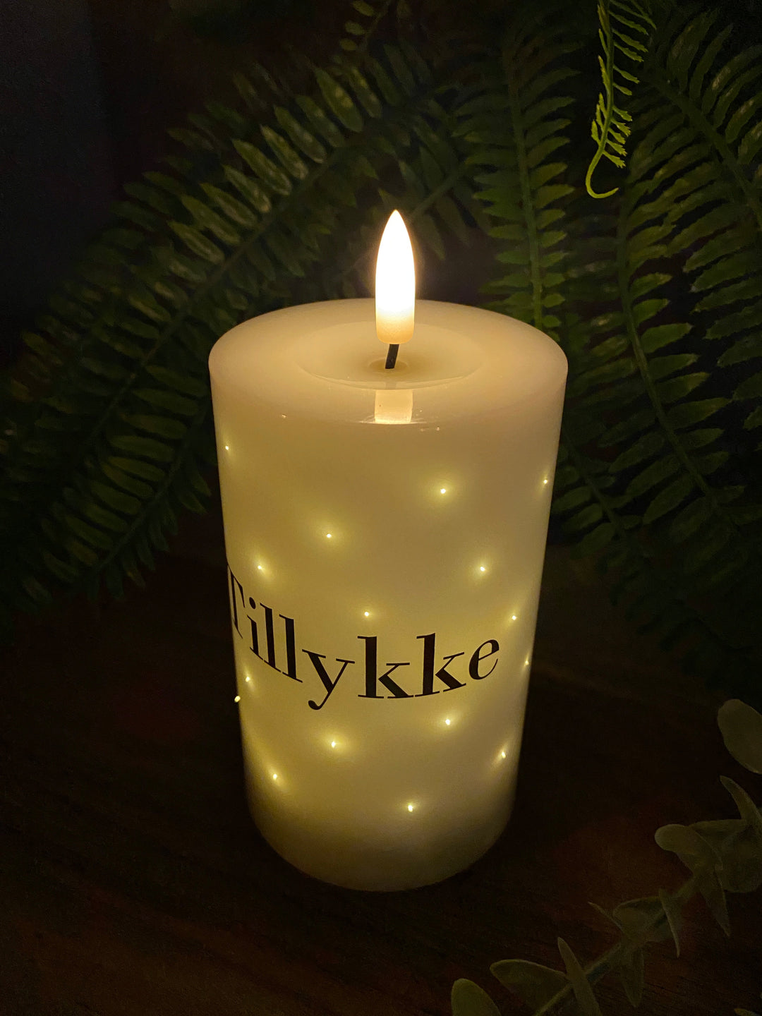 LED-lampa - Twinkle grattis 7,5x12,5 cm