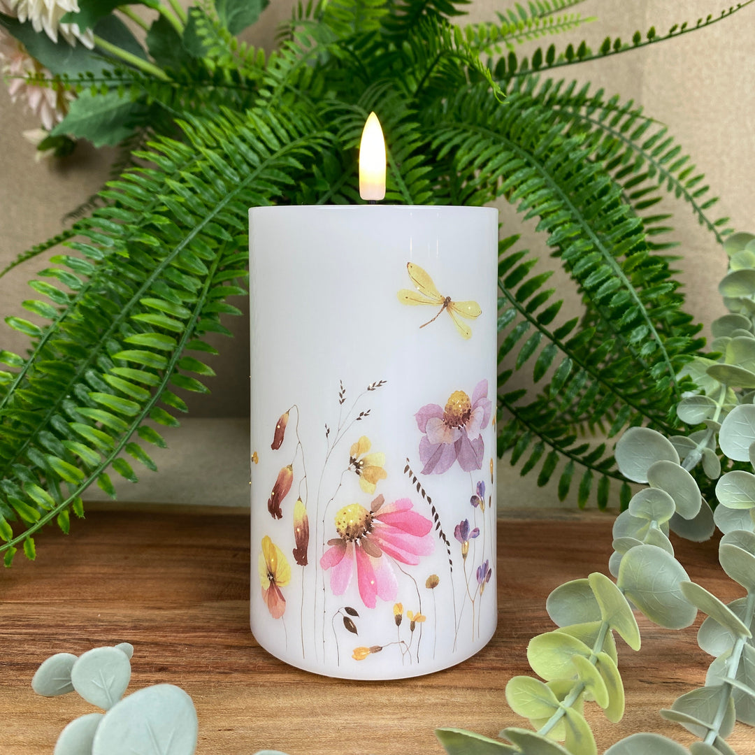 LED-lampa - Blinkande blomma 7,5x12,5 cm